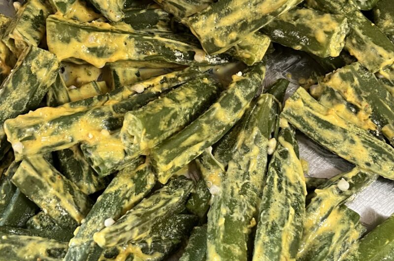 Dahi bhindi recipe - Village style